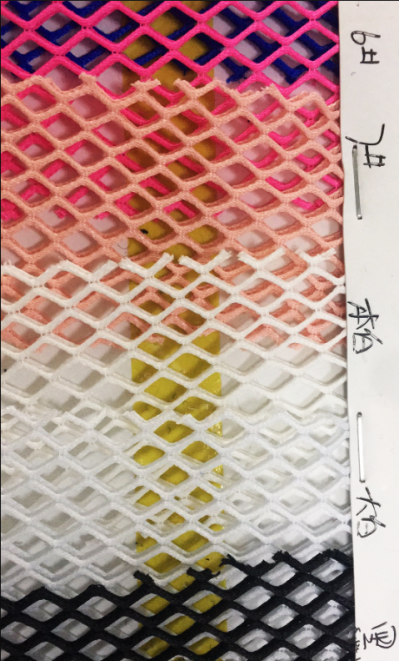 DG-XHFZ   普通280g  三明治網眼布   3D三層網布    100%滌綸   200-210（g/㎡)  54寸   精梳   硬網 挺身 粗網 細節-8